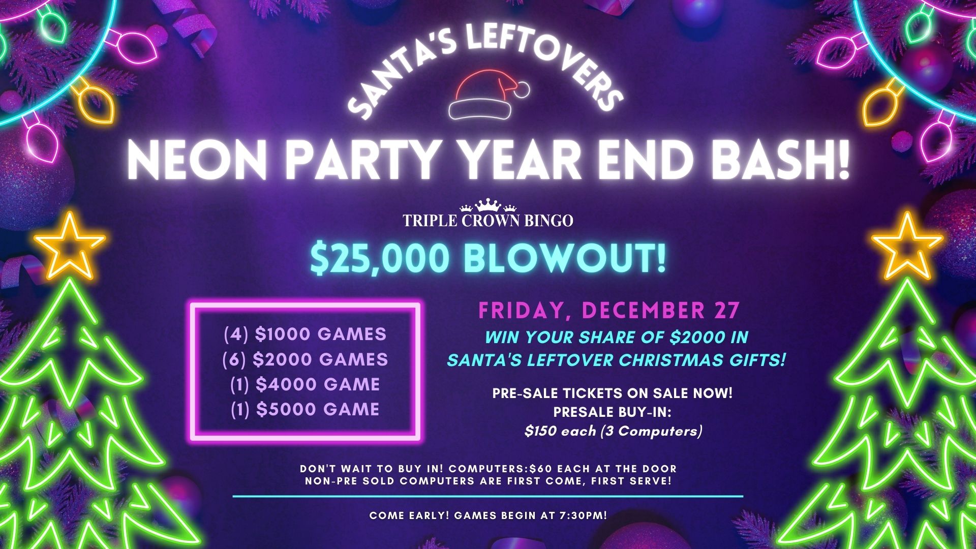 Santa's Leftovers Neon Party